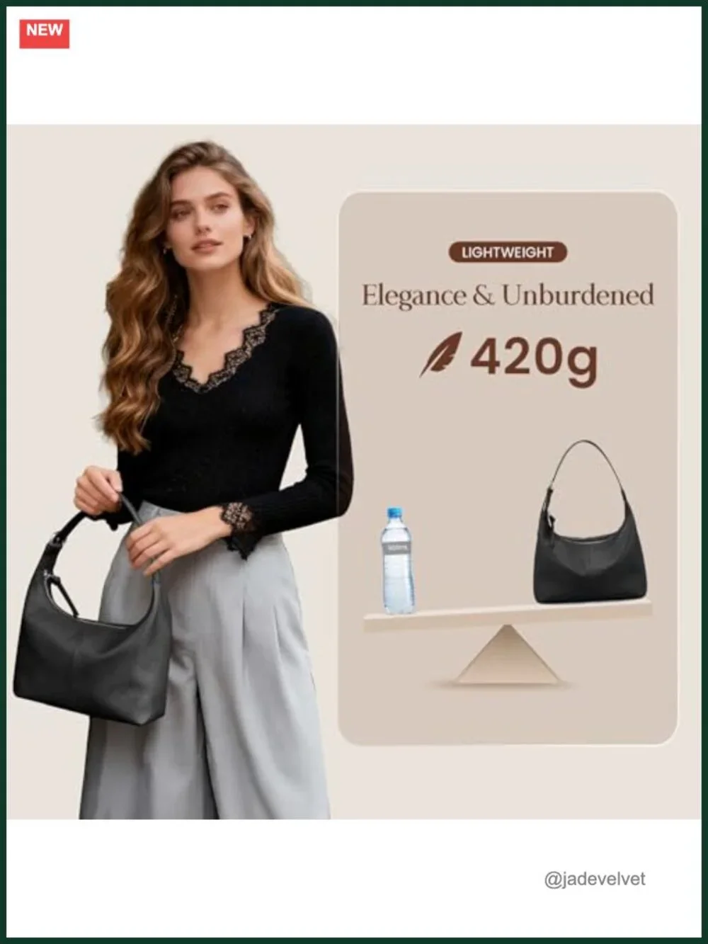 Genuine Leather Slouchy Hobo Bag Women Shoulder Purse Work Tote